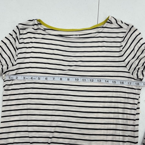 Maurices Striped Shirt Ruffle Cuffs Black White Size Large - Picture 8 of 10